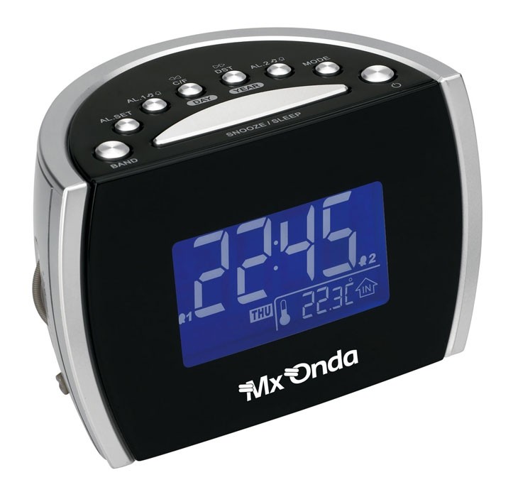 congelador sonrojo Interconectar Radio reloj digital con doble alarma y termómetro | Mx Onda Catalogo De  Productos