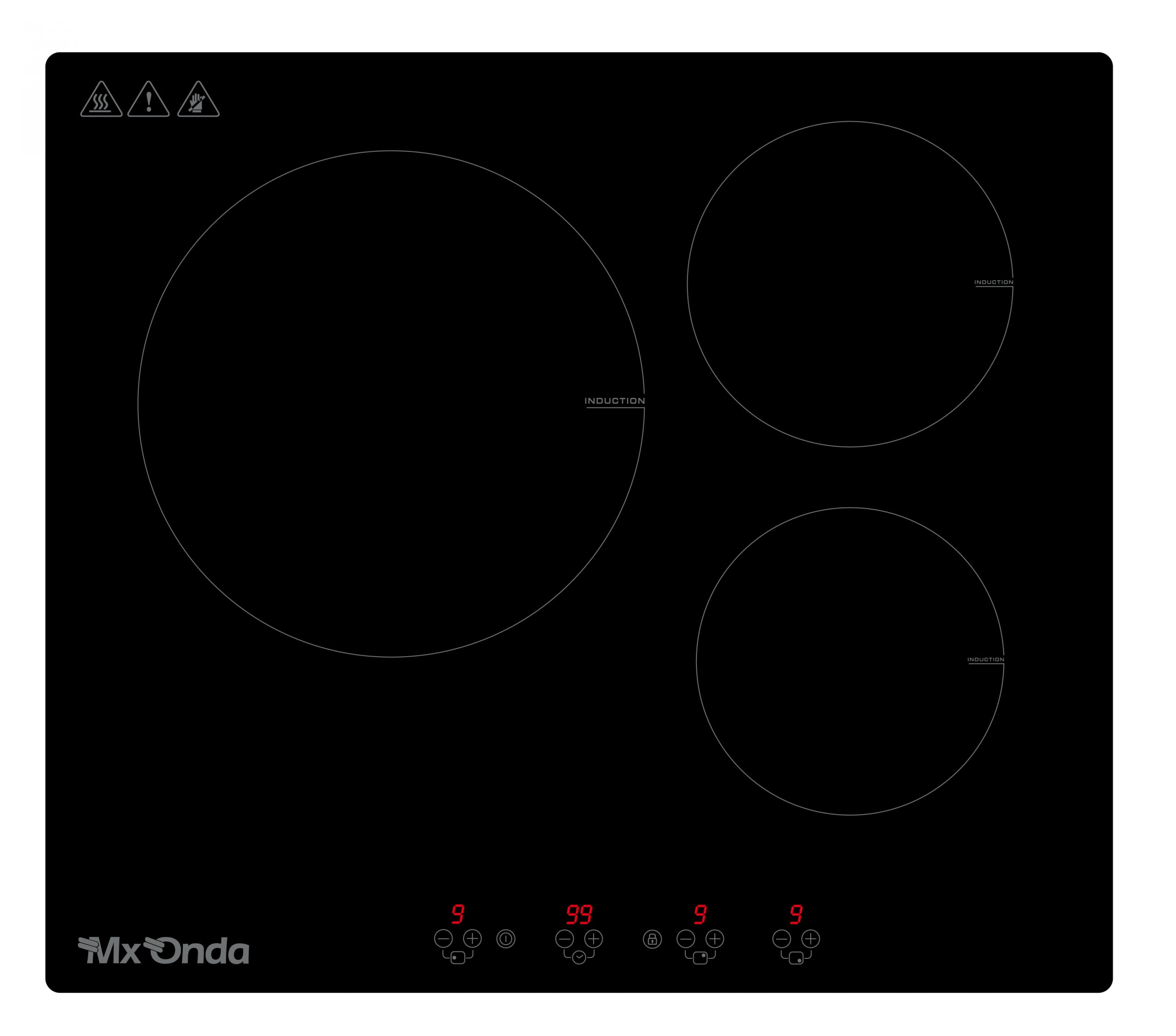 MX ONDA Placa de induccion 2 fuegos para encastrar PI2210 Placas de cocina  electrica encimera