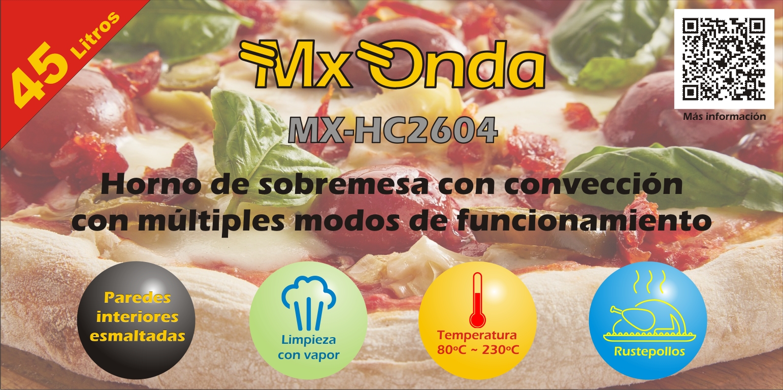 Horno de sobremesa con convección MX-HC2604